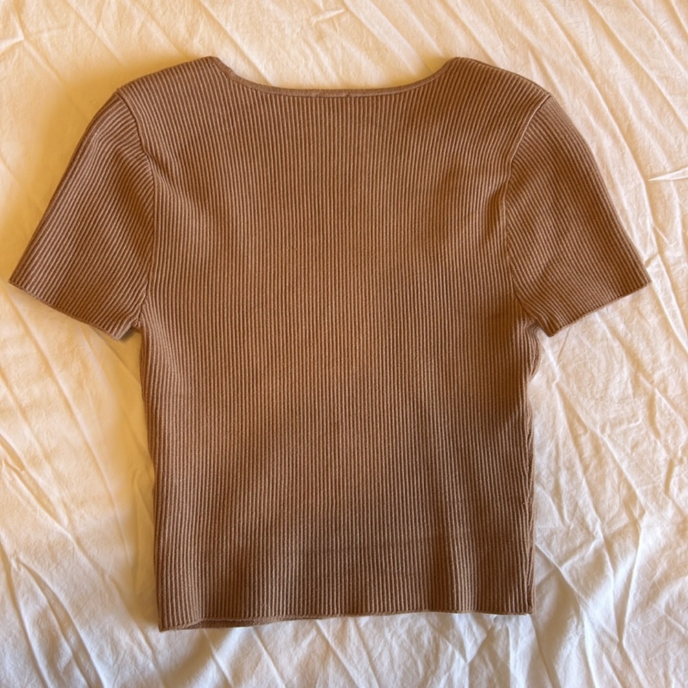 Thick Knit A&F Brown Top - Picture 3 of 4